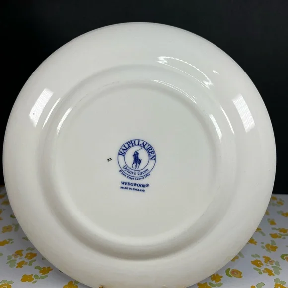 🛑SOLD🛑 VINTAGE RALPH LAUREN Plates 8”By Wedgewood Dylan’s Grove(Set Of 4 Salad - Picture 4 of 17